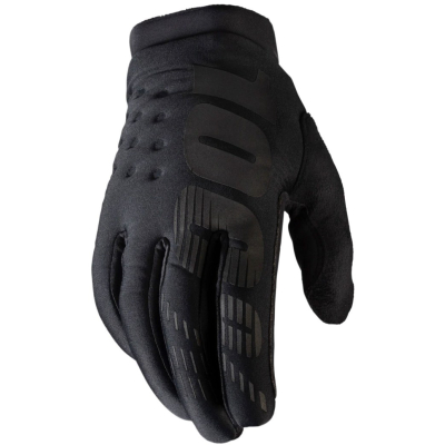 100% Brisker Cold Weather Glove Black / Grey M