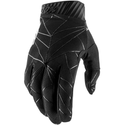 100% Ridefit Glove Black / White S