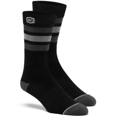 100% Stripes Casual Socks Black S / M