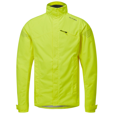 ALTURA NIGHTVISION NEVIS MENS WATERPROOF CYCLING JACKET 2021 YELLOW