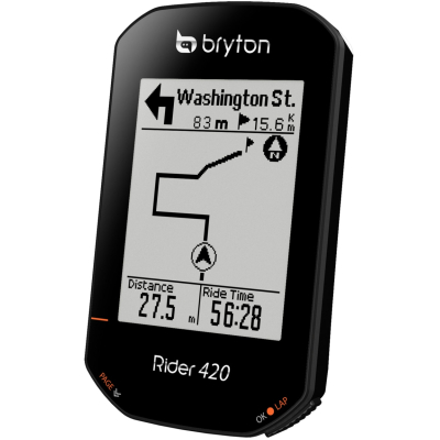 RIDER 420H GPS CYCLE COMPUTER BUNDLE WITH HEART RATE