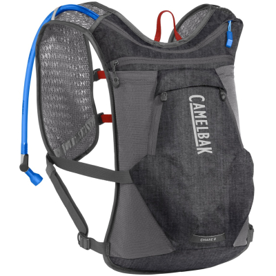 CAMELBAK CHASE BIKE VEST 8L WITH 2L RESERVOIR LIMITED EDITION 2022 HEATHER GREYRACING RED 8L