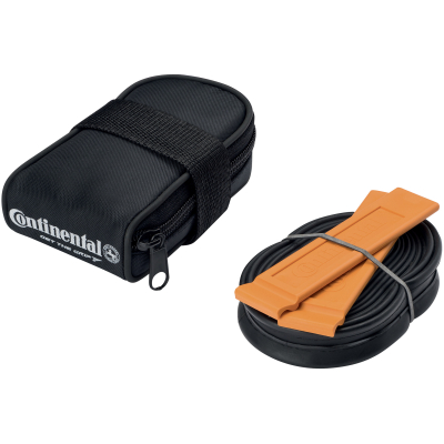 ROAD SADDLE BAG WITH RACE 700 X 2025 PRESTA 48MM VALVE TUBE AND 2 TYRE LEVERS