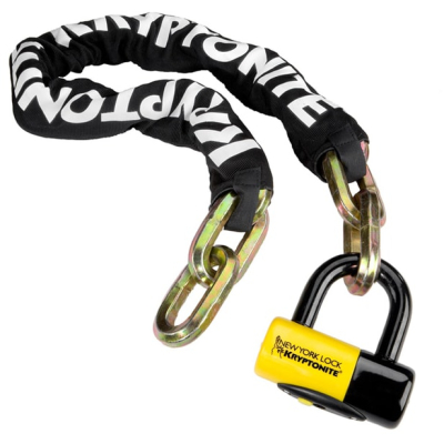 New York Fahgettaboudit Chain 14mmX100 And NY Disc Lock Sold Secure Diamond