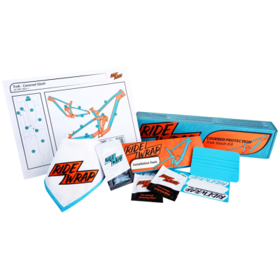 RideWrap Matte Covered Frame Protection Kit designed to fit 2021 Trek Slash