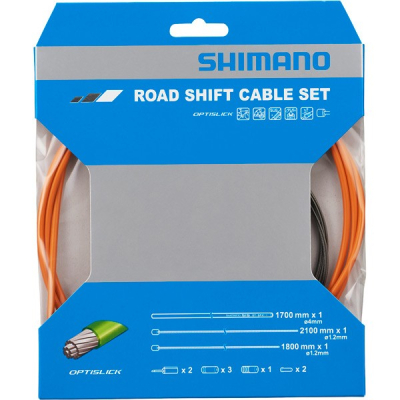 105 5800 / Tiagra 4700 Road gear cable set, OPTISLICK coated inners, orange