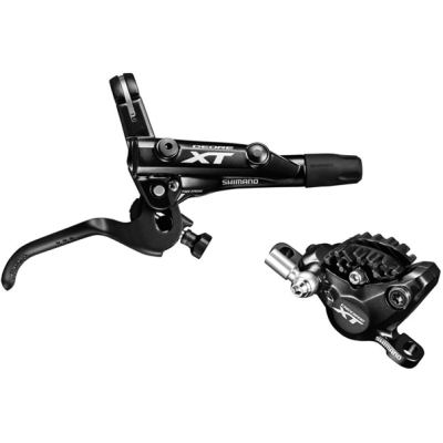 BR-M8000 XT bled I-spec-II compatible brake lever and calliper, front right