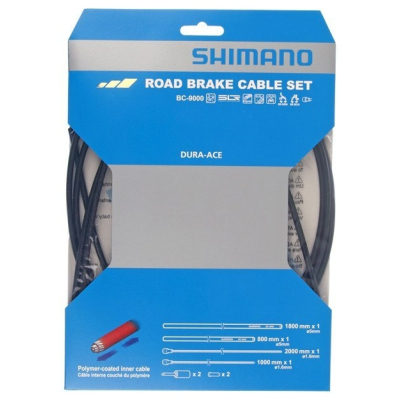 DuraAce Road brake cable set Polymer coated inners
