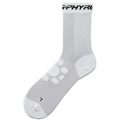 Unisex S-PHYRE Tall Socks, White, Size S (Size 36-40)