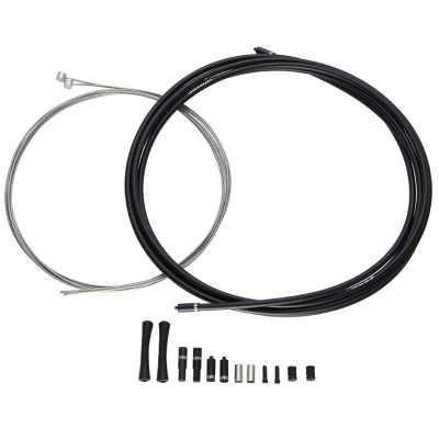 SLICKWIRE PRO ROAD BRAKE CABLE KIT 5MM 1X 850MM 1X 1750MM 15MM POL SS CABLES 5MM KEVLAR REINFORCED LINEAR STRAND HOUSING FERRULES END CAPS FRAME PROTECTORS