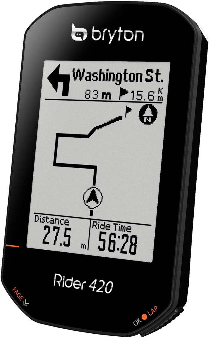 Bryton RIDER 420H GPS CYCLE COMPUTER BUNDLE WITH HEART RATE